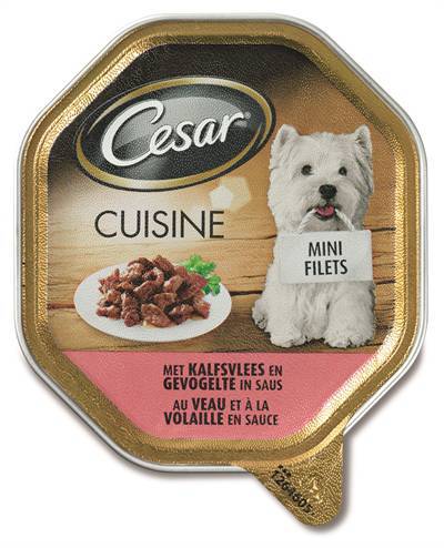 Cesar alu kalf gevogelte in fijne saus