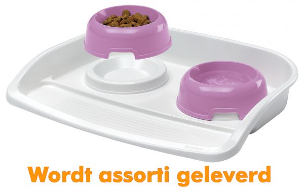 Ferplast maxi lindo plateau incl 2 voerbakken