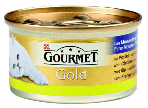 Gourmet gold fijne mousse kip kattenvoer