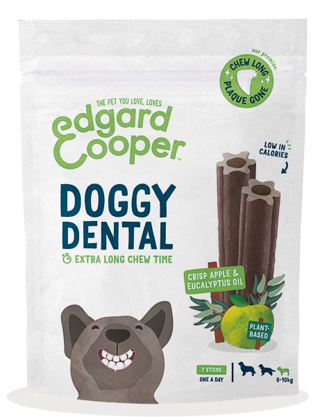 Edgard & cooper dental sticks appel / eucalyptus hondensnack