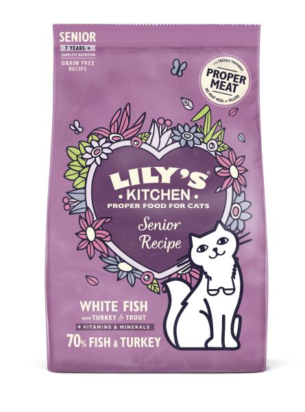 Lily's kitchen cat senior fish / turkey recipe kattenvoer