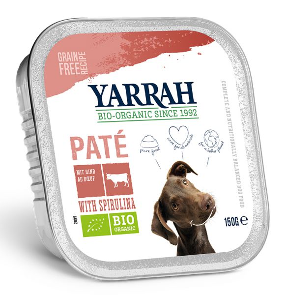 Yarrah dog kuipje welness pate rundspirulina Yarrah dog kuipje welness pate rundspirulina