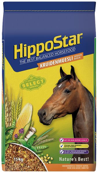 Hippostar kruidenmuesli zonder haver
