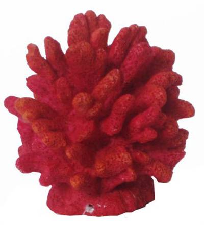 Boon ornament rode bloem