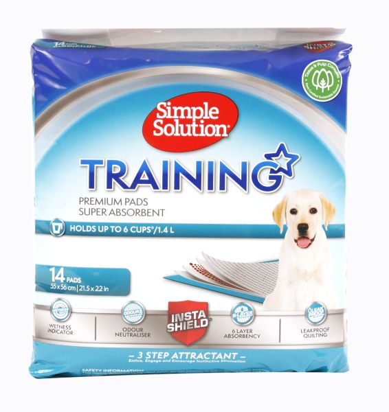 SIMPLE SOLUTION PUPPY TRAINING PADS 95; 14 ST 54X57 CM